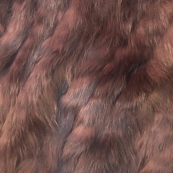 Metric Knits Rabbit Fur Shawl-Poncho - Picture 3 of 5